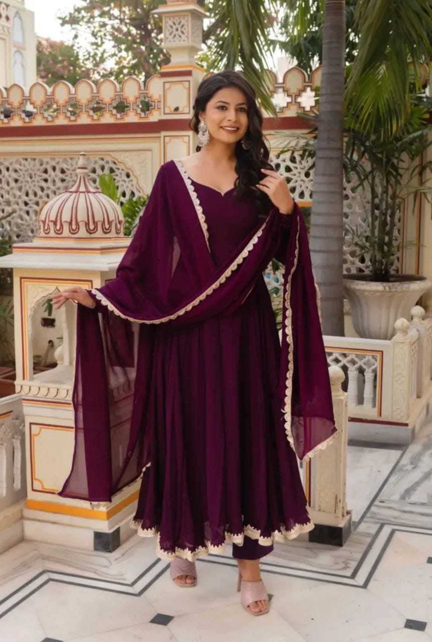 Ynf Faux Georgette RIN157 2969 Gowns Plus Size Collections Wholesale Party Gowns Georgette Gown Designer Gowns Manufacturer