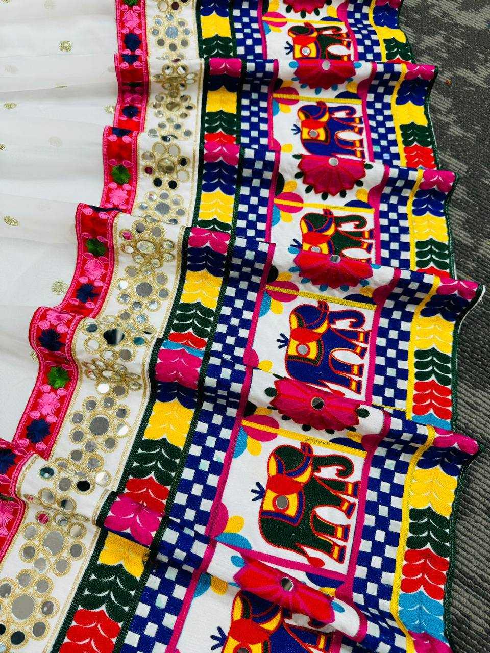 Ynf Faux Georgette RIN162 277 Lehengas Festive Collections Wholesale Fancy Lehenga Mirror Work Lehenga Navratri Chaniya Choli Manufacturer