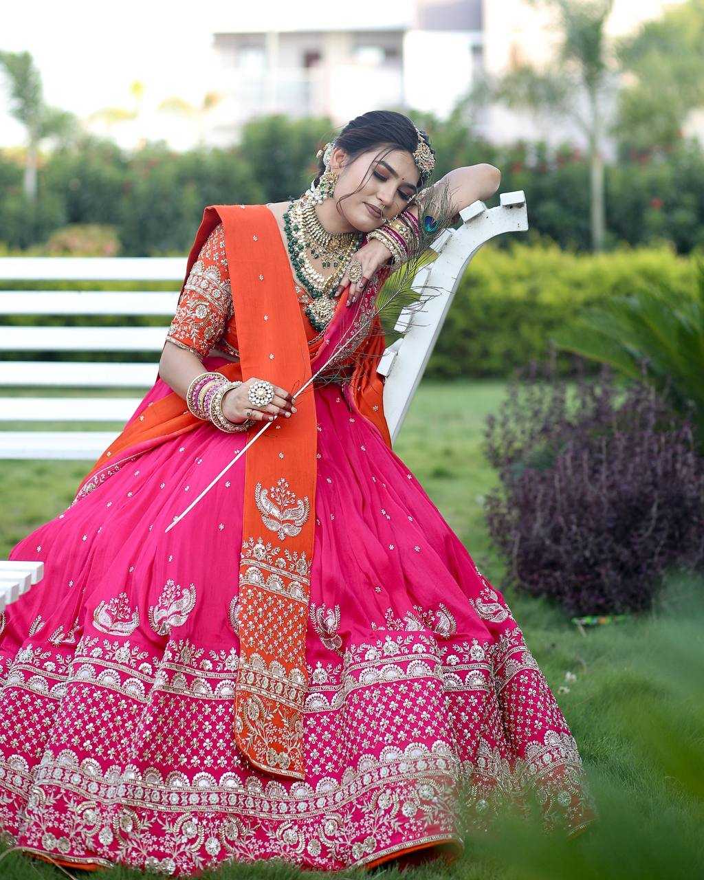 Ynf Faux Georgette RIN162 366 Lehengas Wedding Collections Festive Collections Wholesale Designer Lehenga Choli Georgette Lehenga Lehenga With Blouse Manufacturer