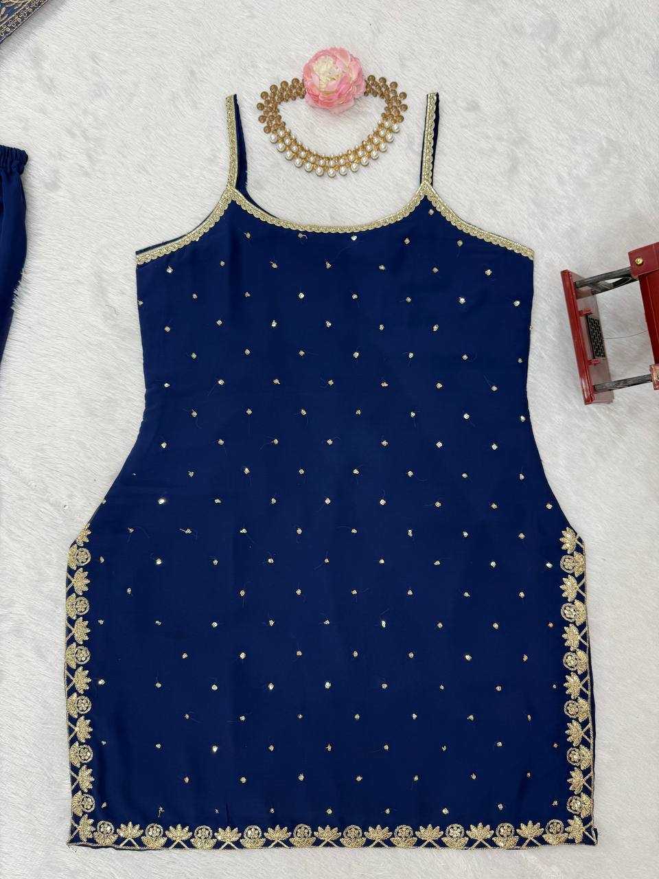Ynf Faux Georgette RIN162 5898 Suits & Dresses Wedding Collections Festive Collections Wholesale Sharara Salwar Suits Georgette Suit Wedding Outfits Manufacturer