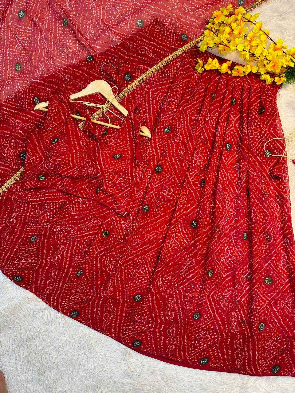 Ynf Faux Georgette RIN189 1194 Lehengas Festive Collections Wholesale Fancy Lehenga Printed Lehenga Embroidered Lehenga Manufacturer