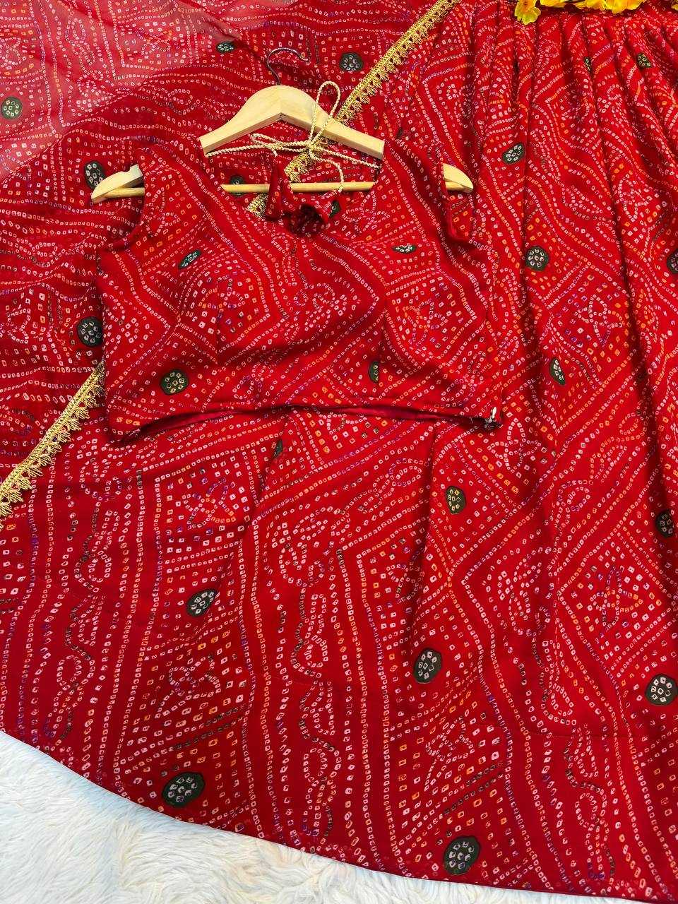 Ynf Faux Georgette RIN189 1194 Lehengas Festive Collections Wholesale Fancy Lehenga Printed Lehenga Embroidered Lehenga Manufacturer