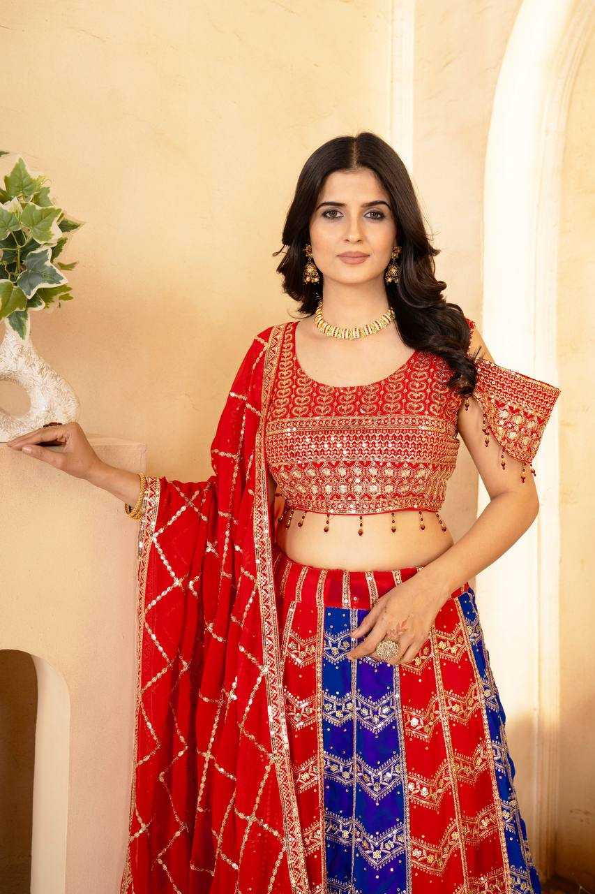 Ynf Faux Georgette RIN197 3057 Lehengas Wholesale Designer Lehenga Fancy Lehenga Bridal Lehenga Manufacturer