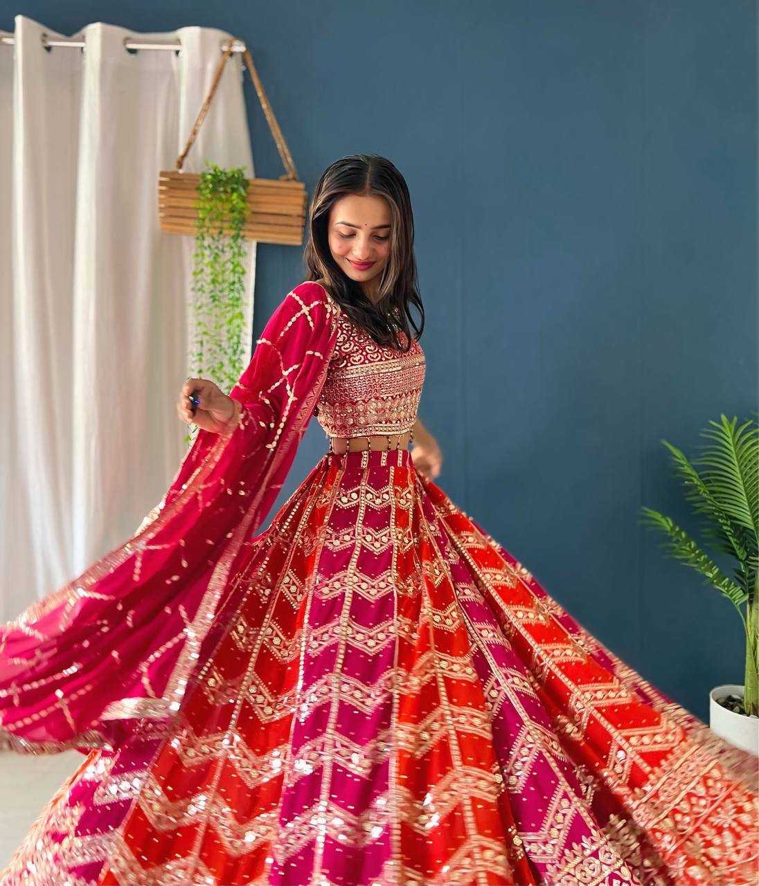 Ynf Faux Georgette RIN197 3057 Lehengas Wholesale Designer Lehenga Fancy Lehenga Bridal Lehenga Manufacturer