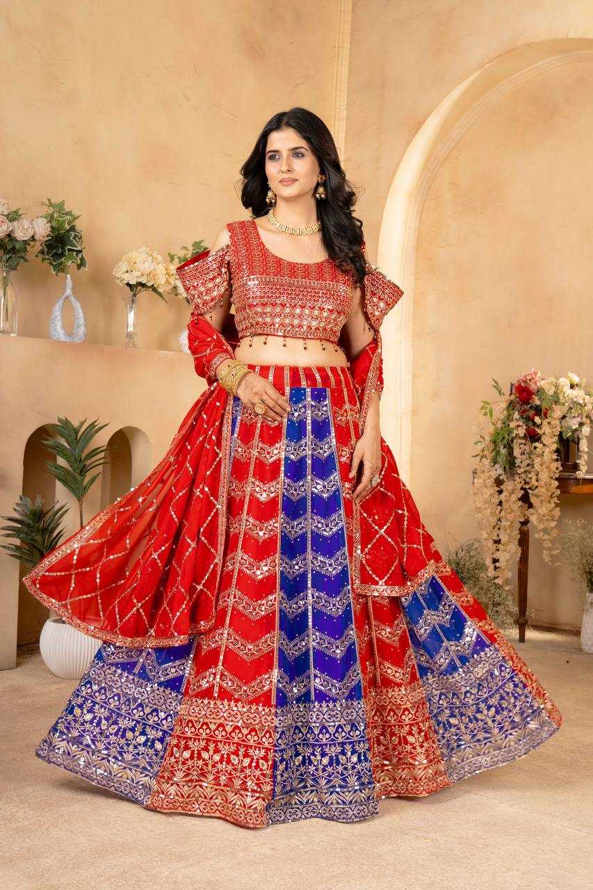 Ynf Faux Georgette RIN197 3057 Lehengas Wholesale Designer Lehenga Fancy Lehenga Bridal Lehenga Manufacturer