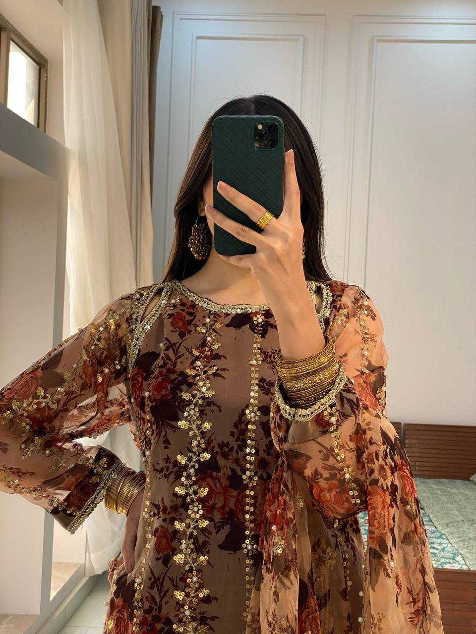 Ynf Faux Georgette RIN197 4870 5287-A Suits & Dresses Wholesale Party wear suits Bridal Suits Designer Suits Manufacturer