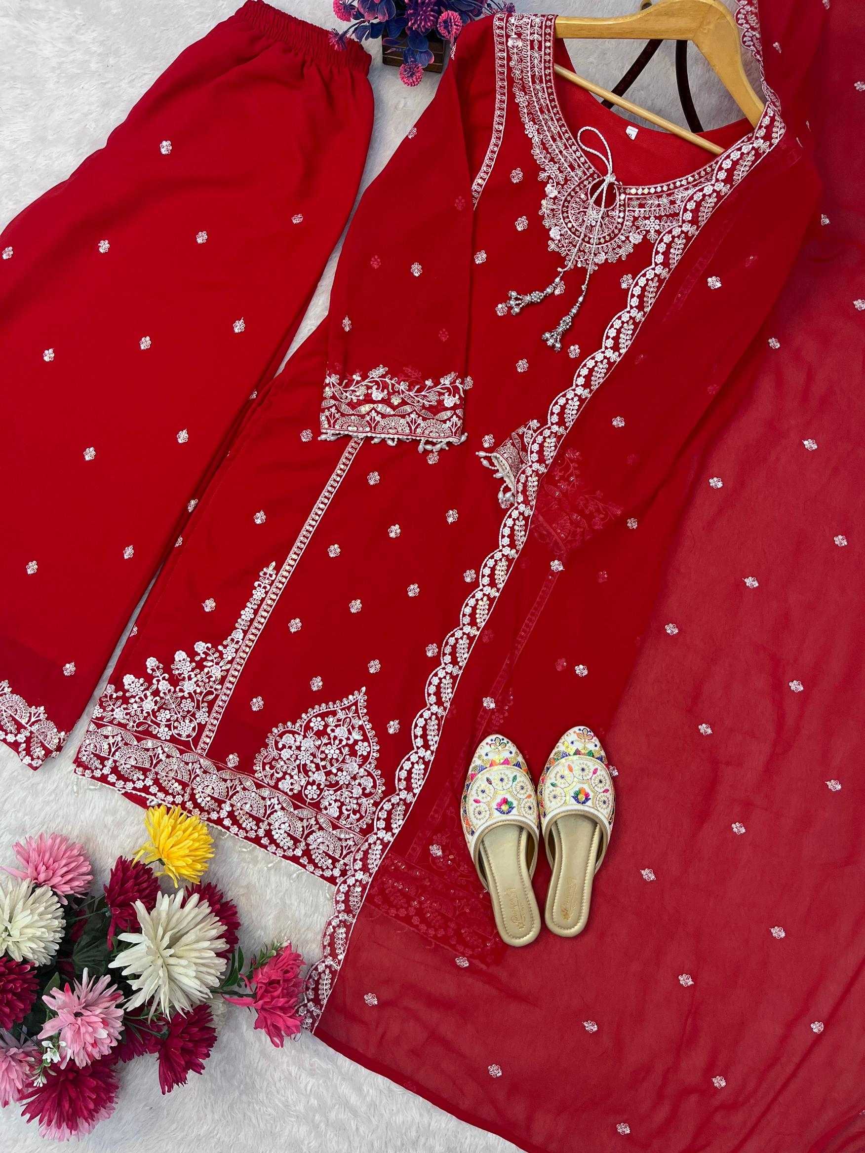 Ynf Faux Georgette RIN212 7057 Suits & Dresses Wholesale Embroidery Suits Georgette Suit Designer Suits Manufacturer