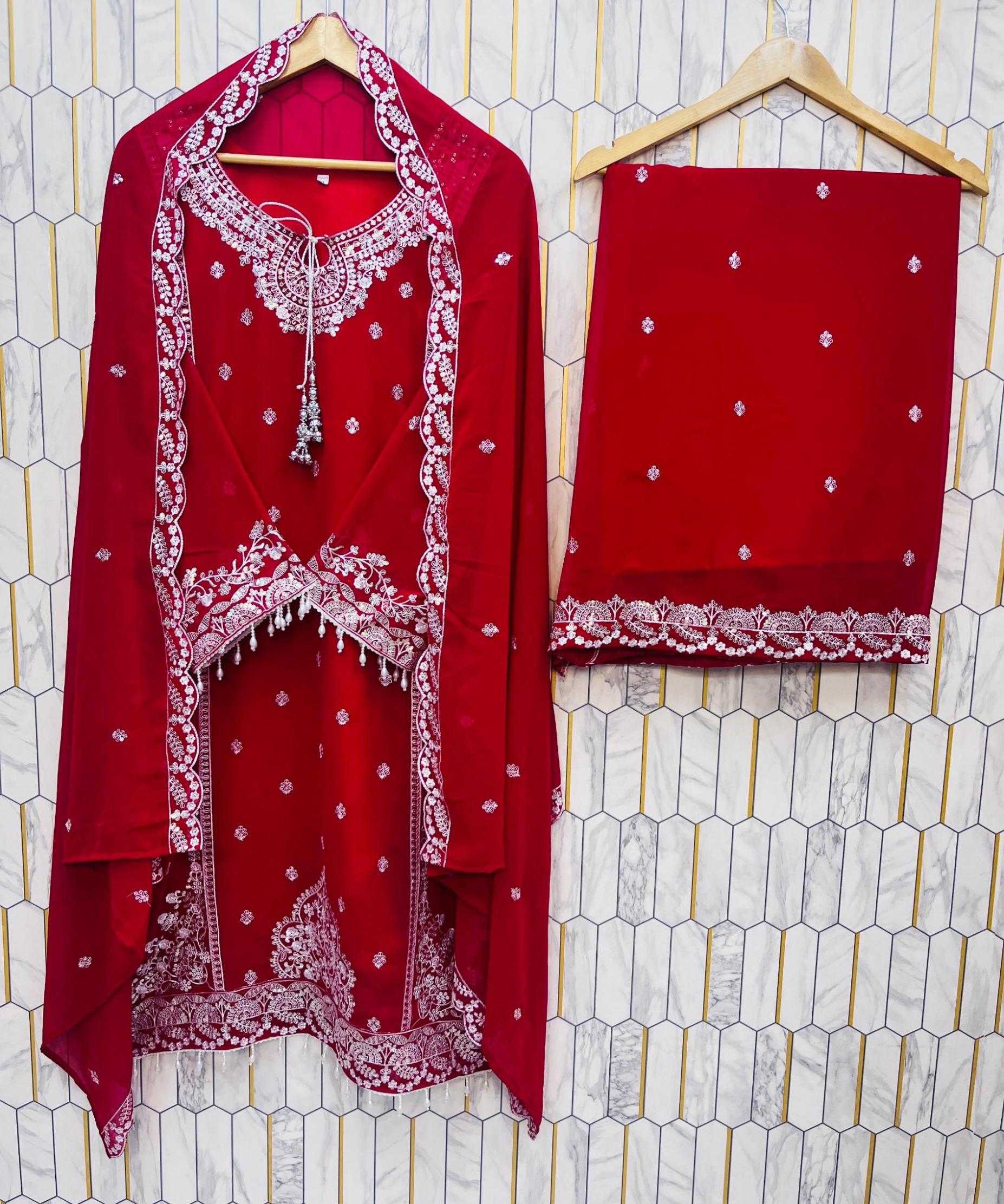 Ynf Faux Georgette RIN212 7057 Suits & Dresses Wholesale Embroidery Suits Georgette Suit Designer Suits Manufacturer