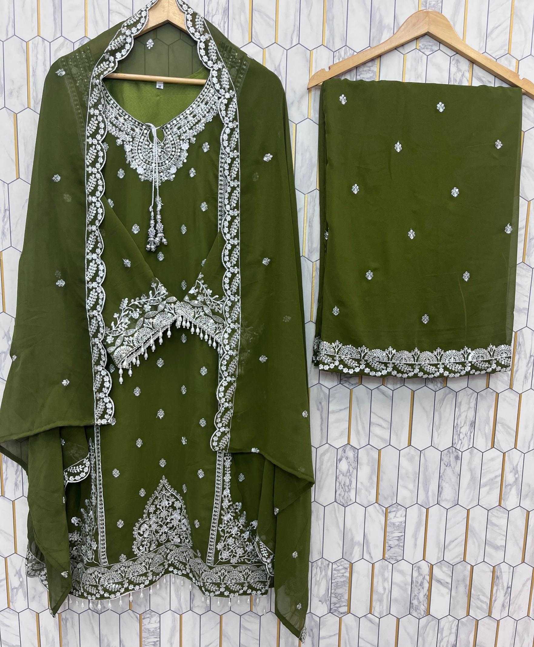 Ynf Faux Georgette RIN212 7057 Suits & Dresses Wholesale Embroidery Suits Georgette Suit Designer Suits Manufacturer
