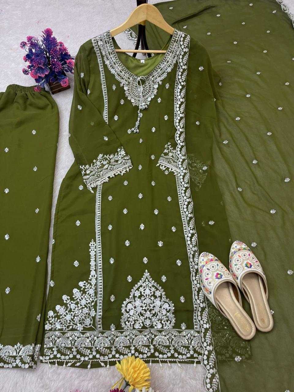 Ynf Faux Georgette RIN212 7057 Suits & Dresses Wholesale Embroidery Suits Georgette Suit Designer Suits Manufacturer