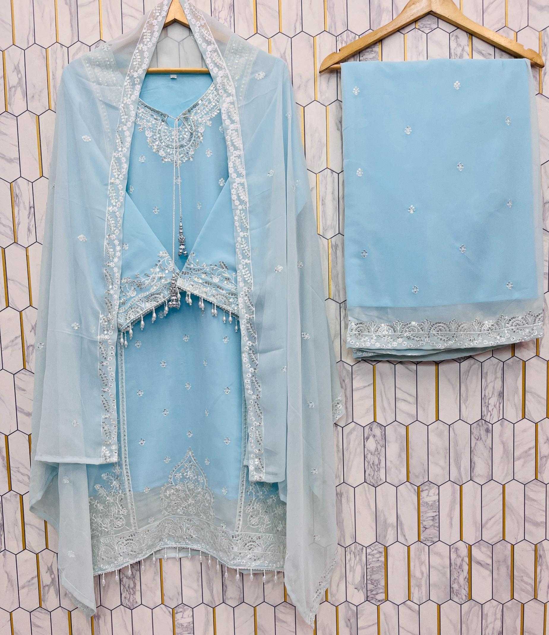 Ynf Faux Georgette RIN212 7057 Suits & Dresses Wholesale Embroidery Suits Georgette Suit Designer Suits Manufacturer