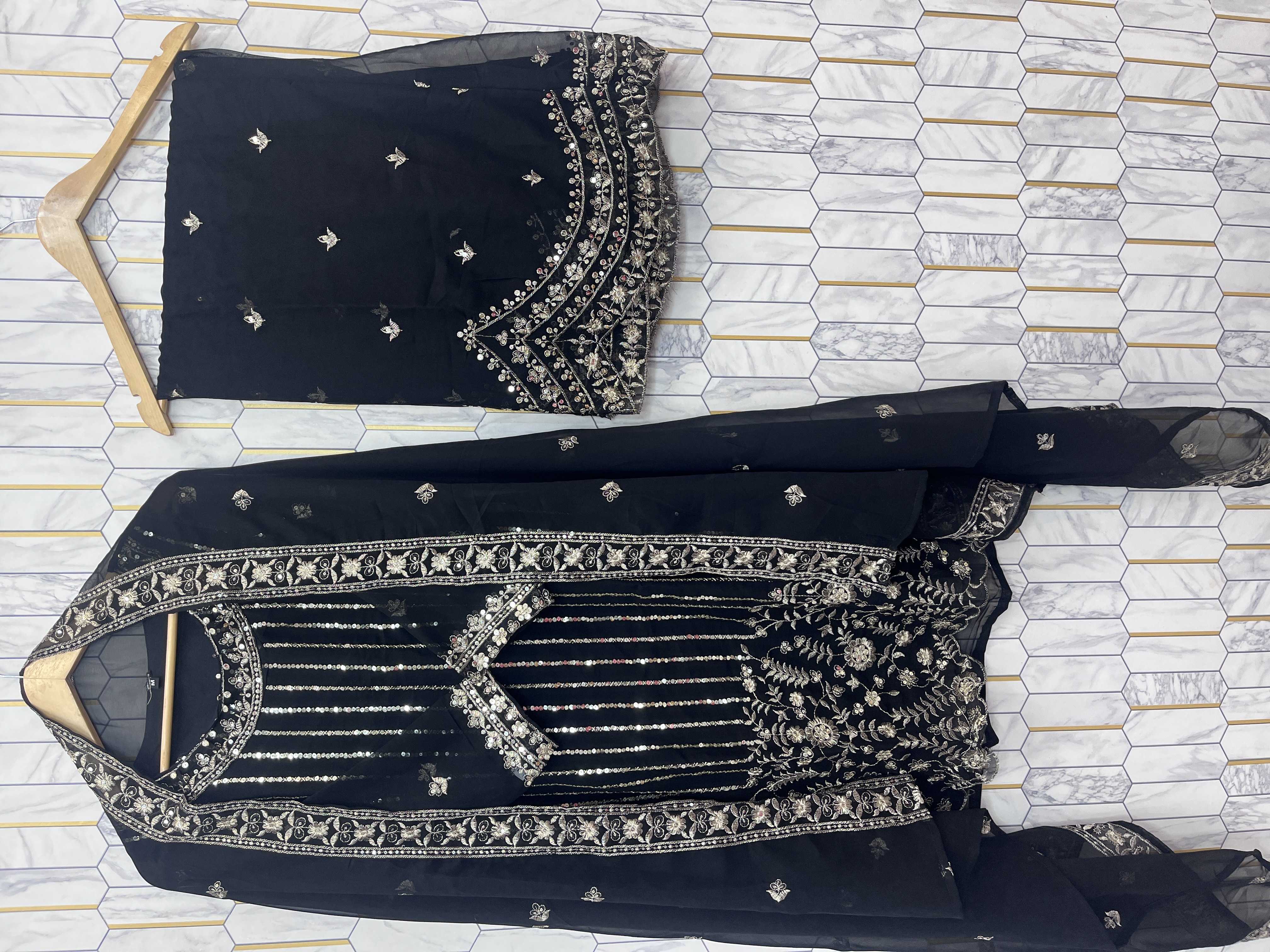 Ynf Faux Georgette RIN212 7066 Suits & Dresses Wholesale Embroidery Suits Georgette Suit Manufacturer