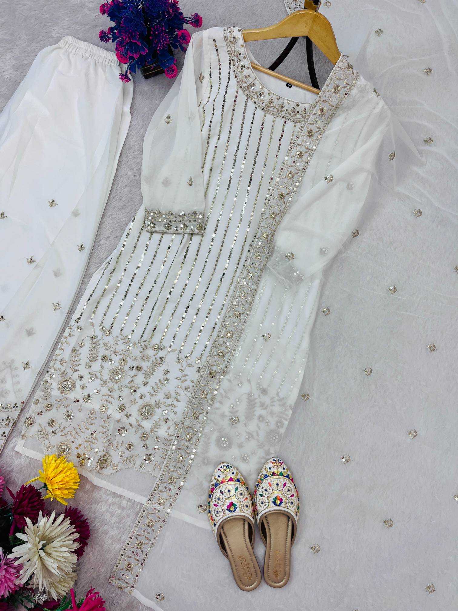 Ynf Faux Georgette RIN212 7066 Suits & Dresses Wholesale Embroidery Suits Georgette Suit Manufacturer