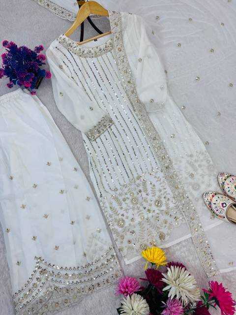 Ynf Faux Georgette RIN212 7066 Suits & Dresses Wholesale Embroidery Suits Georgette Suit Manufacturer
