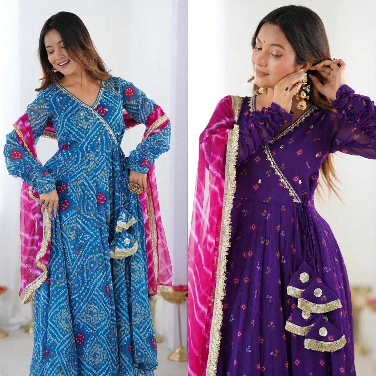 Ynf Faux Georgette RIN215 1116 Gowns Wholesale Embroidery Gowns Anarkali Gown Manufacturer