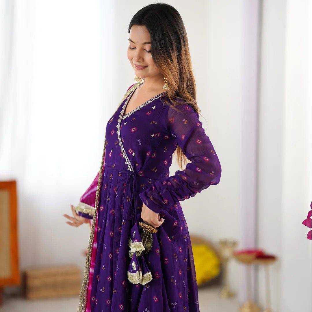 Ynf Faux Georgette RIN215 1116 Gowns Wholesale Embroidery Gowns Anarkali Gown Manufacturer