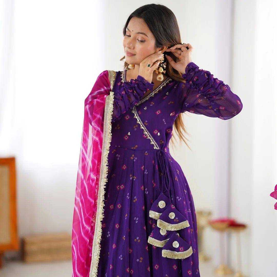 Ynf Faux Georgette RIN215 1116 Gowns Wholesale Embroidery Gowns Anarkali Gown Manufacturer