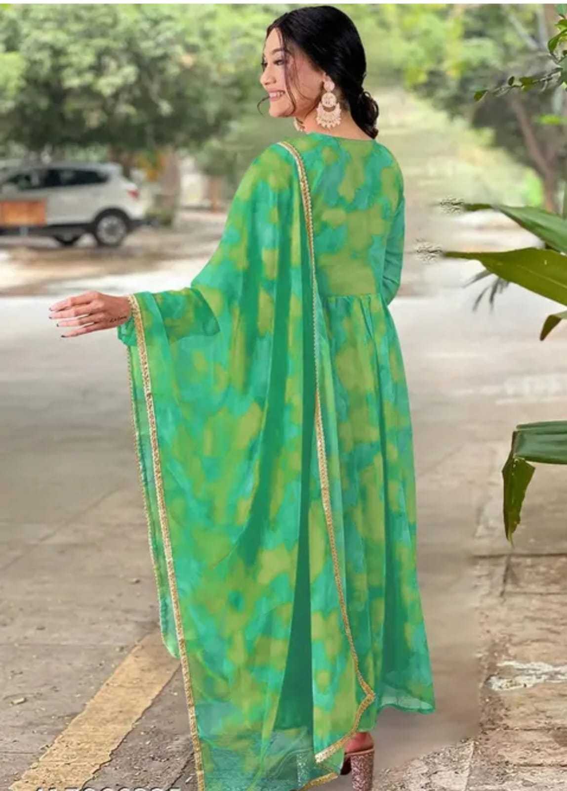 Ynf Faux Georgette RIN222 Alia cut Gowns Plus Size Collections Wholesale Party Gowns Georgette Gown Designer Gowns Manufacturer