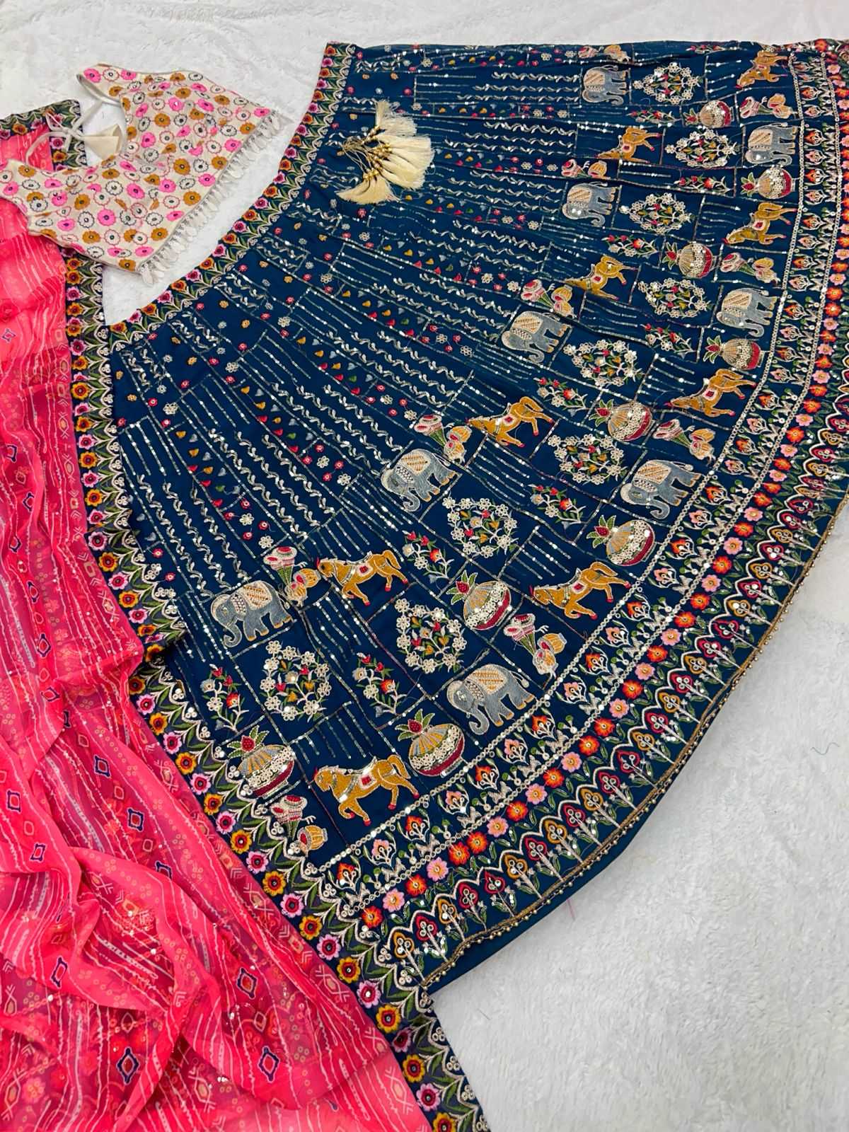 Ynf Faux Georgette RIN222 COLOR ADD Lehengas Wholesale Silk Lehenga Wedding Lehenga Georgette Lehenga Manufacturer