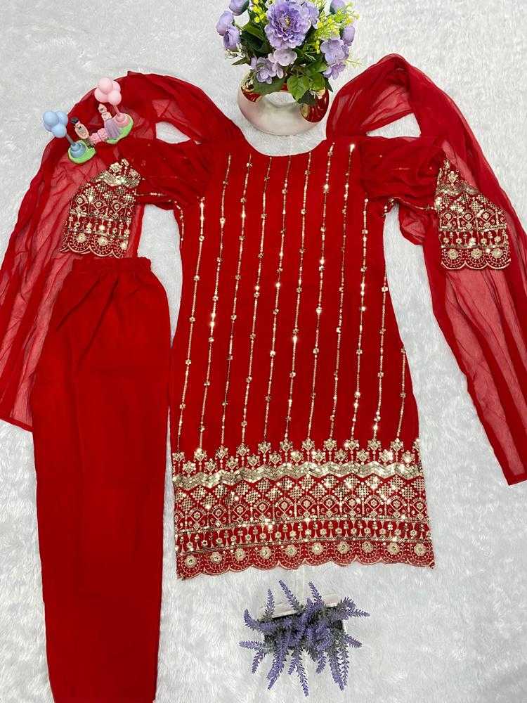 Ynf Faux Georgette RIN222 Decent Suits & Dresses Wholesale Embroidery Suits Georgette Suit Zari Work Suit Manufacturer