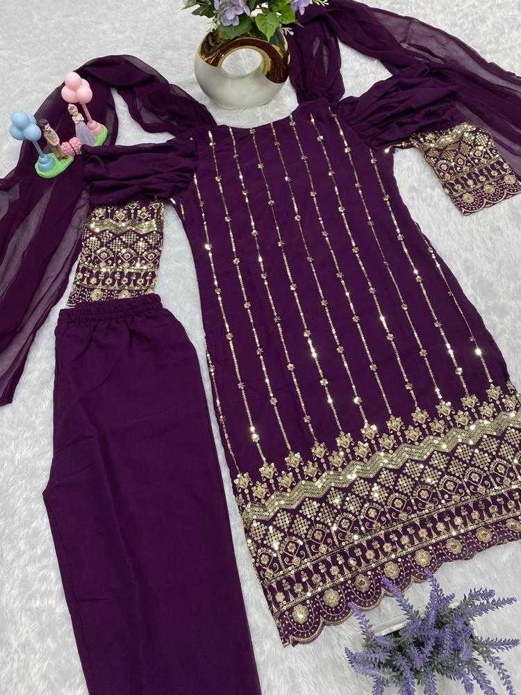 Ynf Faux Georgette RIN222 Decent Suits & Dresses Wholesale Embroidery Suits Georgette Suit Zari Work Suit Manufacturer