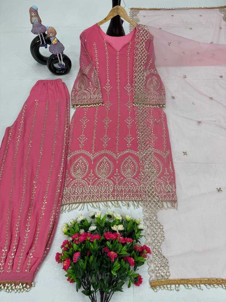 Ynf Faux Georgette RIN222 PUNJAB Suits & Dresses Wholesale Embroidery Suits Georgette Suit Wedding Suits Manufacturer