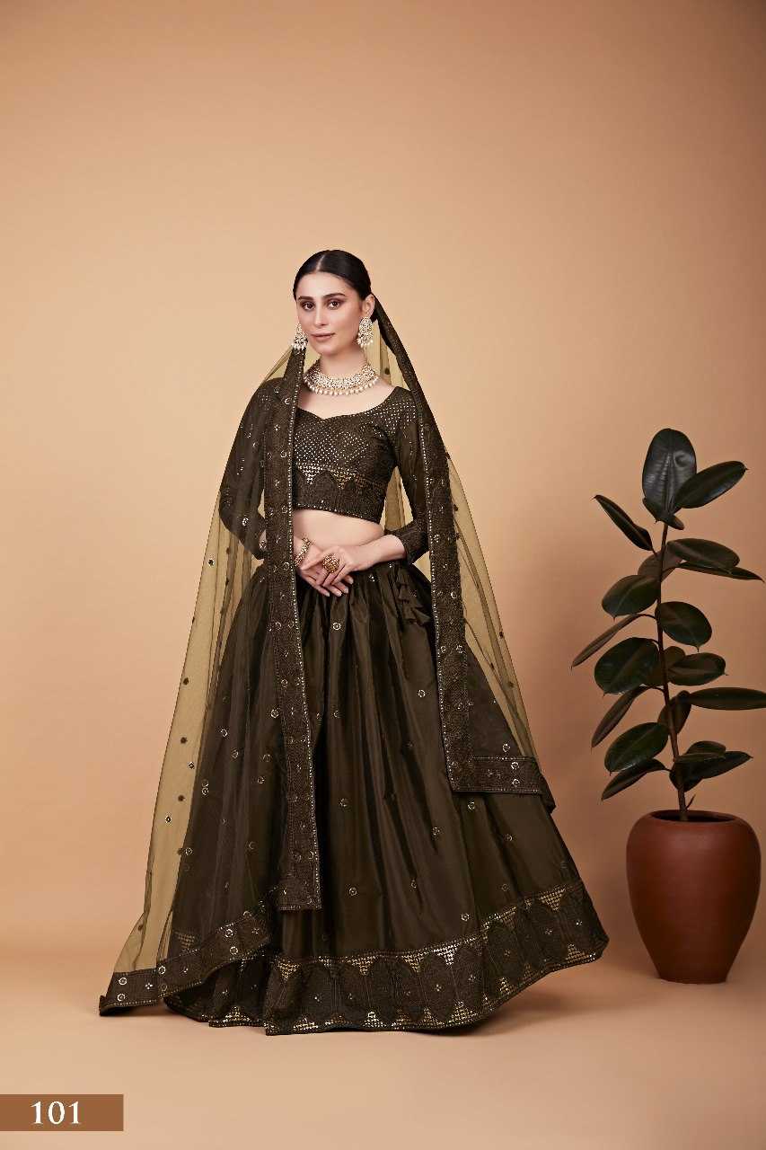 Ynf Faux Georgette RIN227 101 Gowns Wholesale Embroidery Gowns Party Wear Gowns Manufacturer