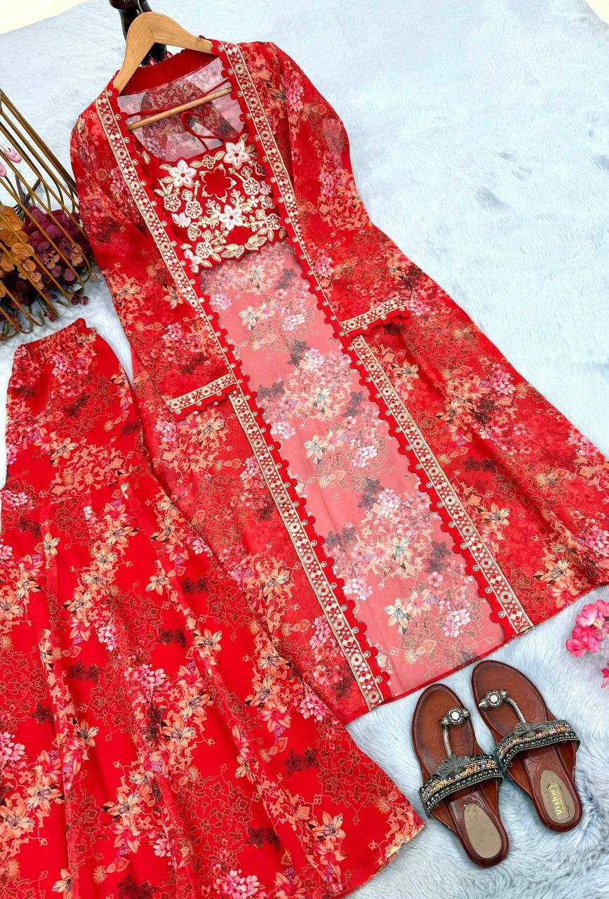 Ynf Faux Georgette RIN227 1126 Suits & Dresses Bollywood Collections Wholesale Ladies Suits Sharara Salwar Suits Indo Western Dresses Embroidery Suits MRUNAL THAKUR Manufacturer