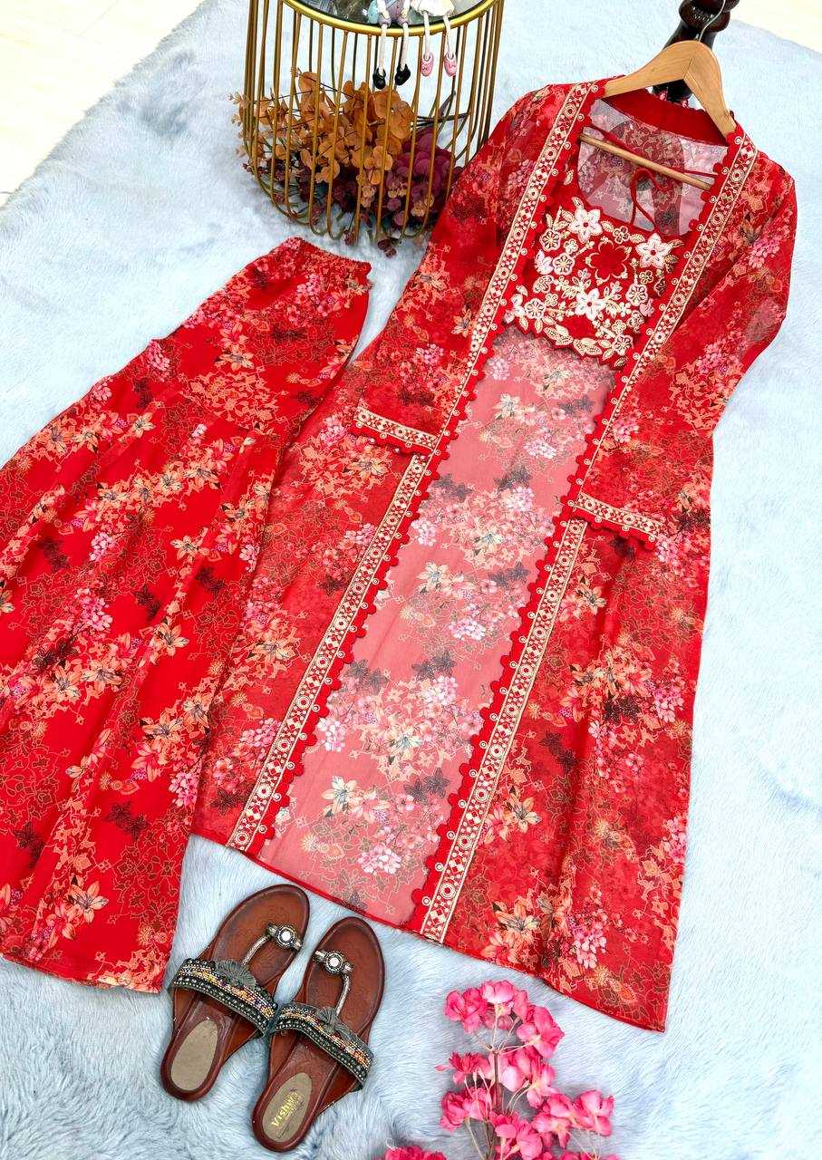 Ynf Faux Georgette RIN227 1126 Suits & Dresses Bollywood Collections Wholesale Ladies Suits Sharara Salwar Suits Indo Western Dresses Embroidery Suits MRUNAL THAKUR Manufacturer