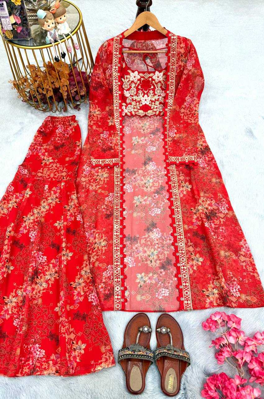 Ynf Faux Georgette RIN227 1126 Suits & Dresses Bollywood Collections Wholesale Ladies Suits Sharara Salwar Suits Indo Western Dresses Embroidery Suits MRUNAL THAKUR Manufacturer