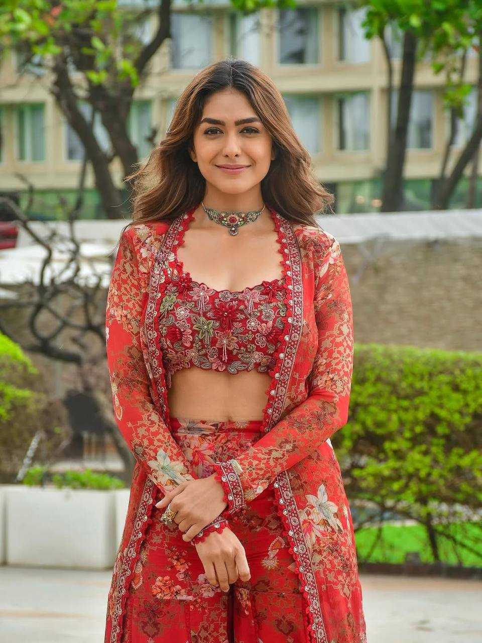 Ynf Faux Georgette RIN227 1126 Suits & Dresses Bollywood Collections Wholesale Ladies Suits Sharara Salwar Suits Indo Western Dresses Embroidery Suits MRUNAL THAKUR Manufacturer