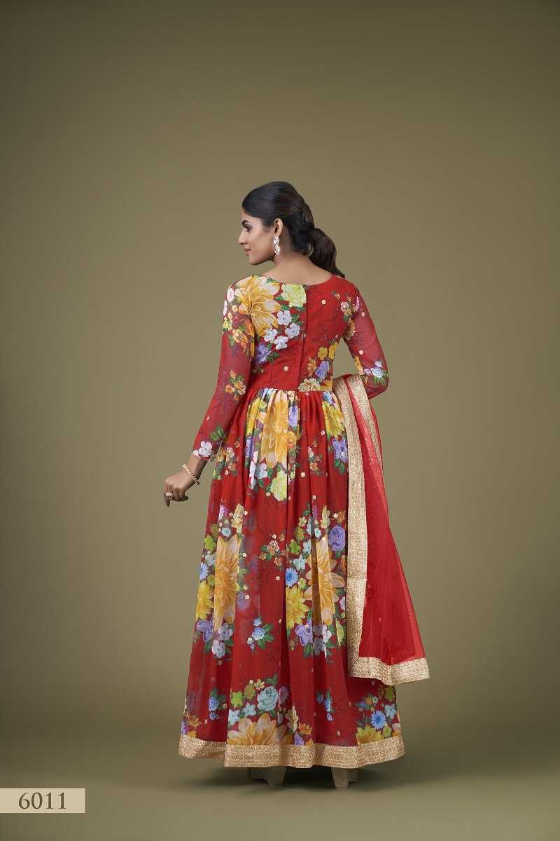 Ynf Faux Georgette RIN227 6011 Gowns Wholesale Fancy Gowns Designer Gowns Manufacturer