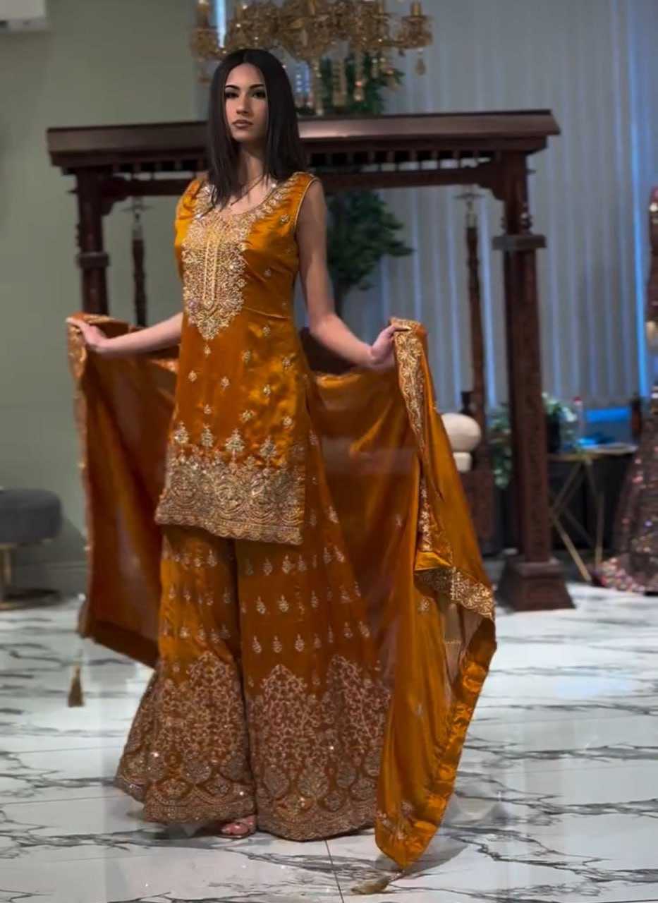 Ynf Faux Georgette RIN232 58 Suits & Dresses Wedding Collections Festive Collections Wholesale Georgette Suit Designer Suits Embroidered Suits Manufacturer