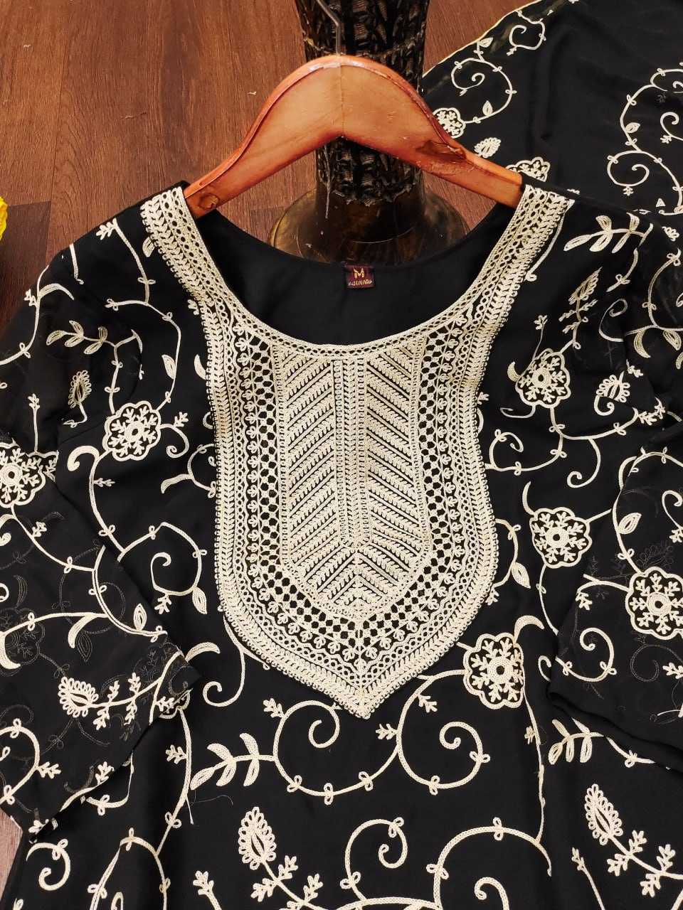 Ynf Faux Georgette RIN232 71 Suits & Dresses Wedding Collections Festive Collections Wholesale Sharara Salwar Suits Georgette Suit Embroidered Suits Manufacturer
