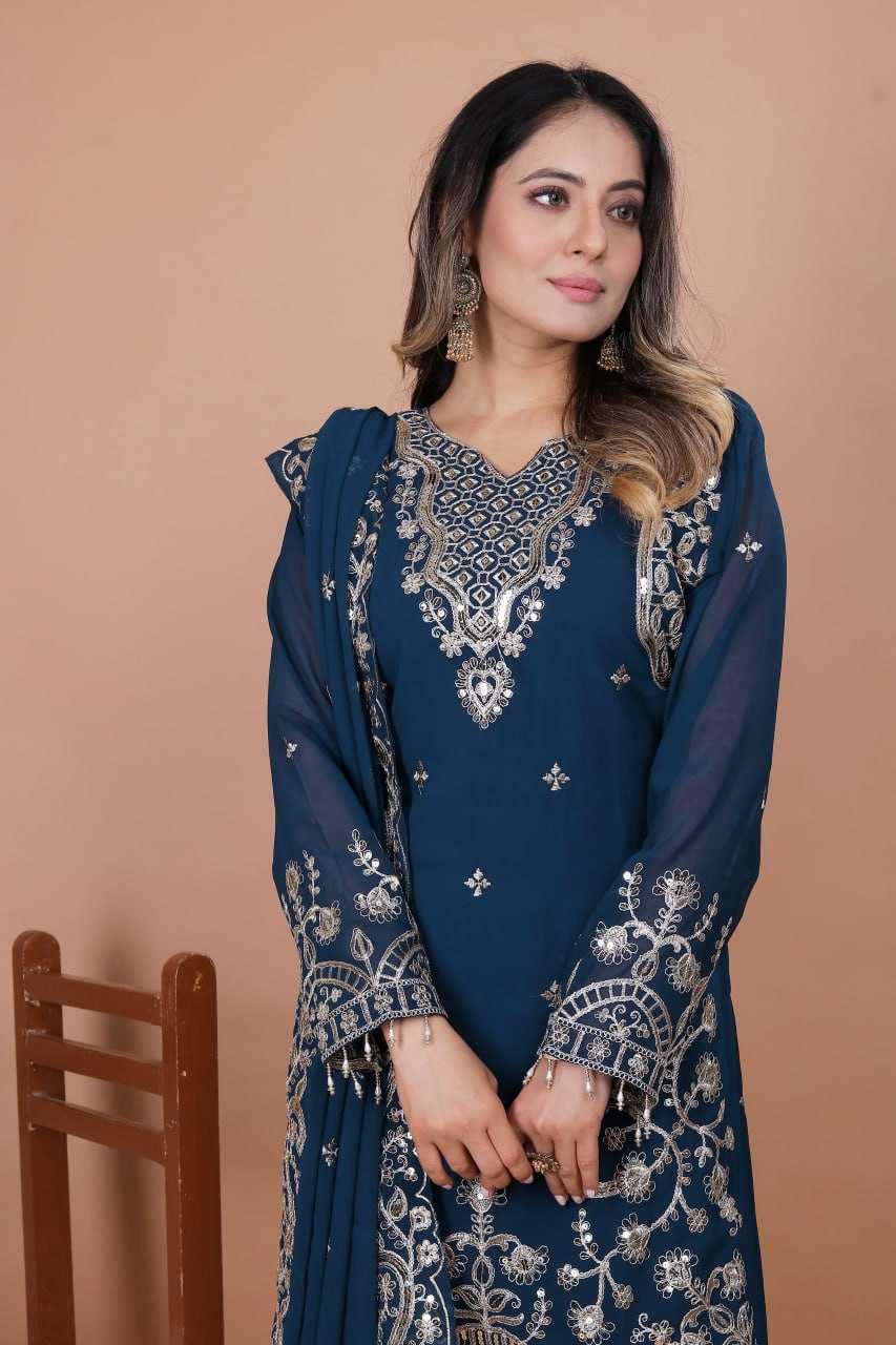 Ynf Faux Georgette RIN232 89 Suits & Dresses Wholesale Ladies Suits Embroidery Suits Wedding guest dresses Manufacturer