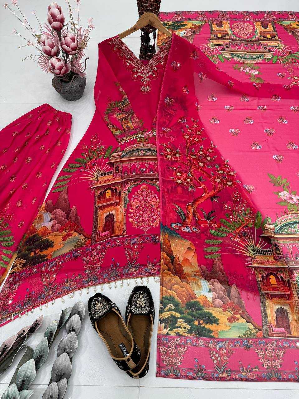 Ynf Faux Georgette Suits & Dresses Wholesale Ladies Suits Dresses Designer Suits Manufacturer