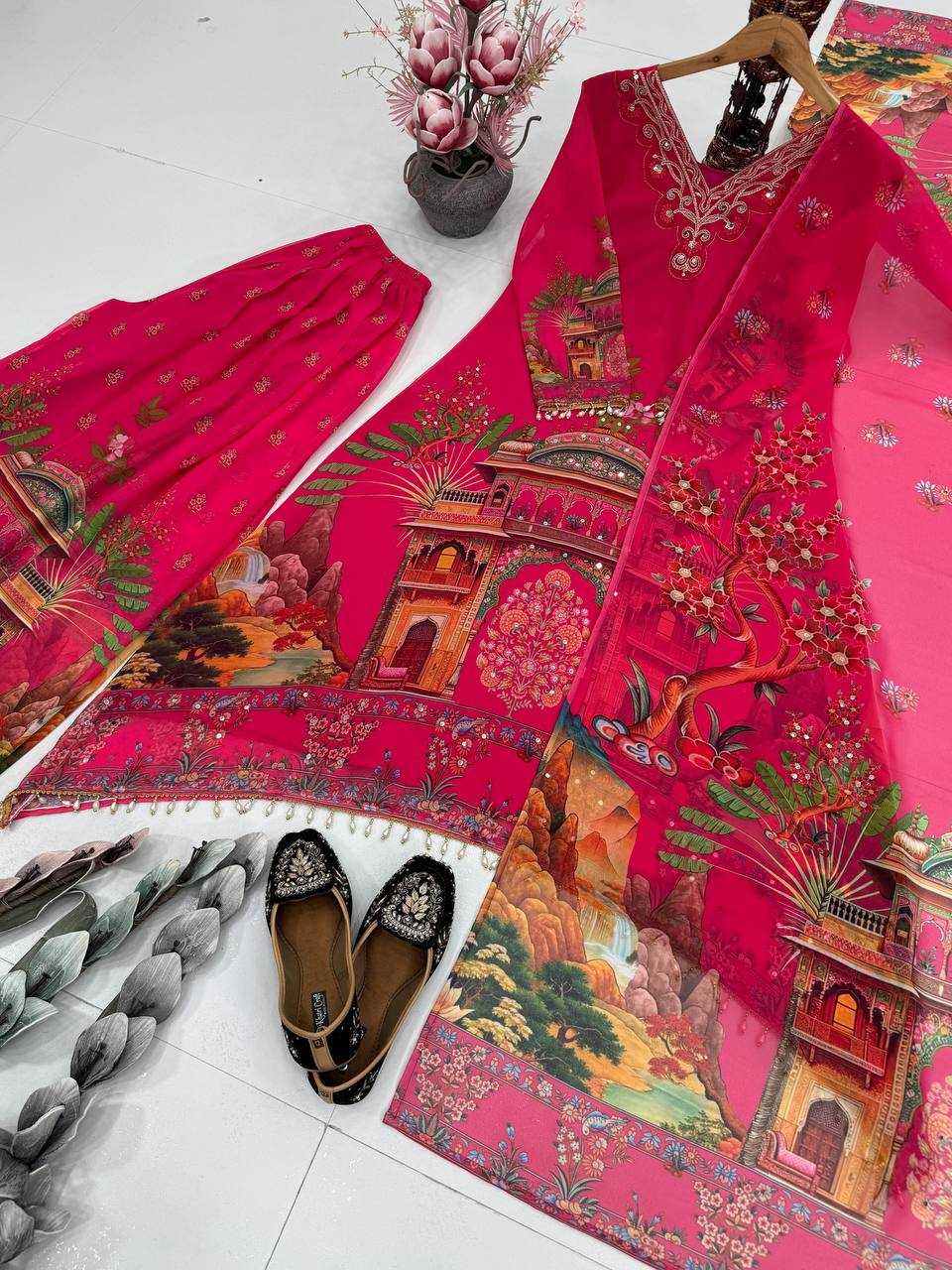 Ynf Faux Georgette Suits & Dresses Wholesale Ladies Suits Dresses Designer Suits Manufacturer