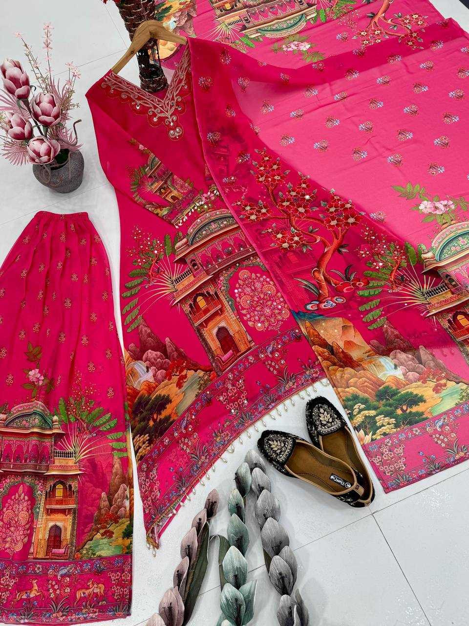 Ynf Faux Georgette Suits & Dresses Wholesale Ladies Suits Dresses Designer Suits Manufacturer