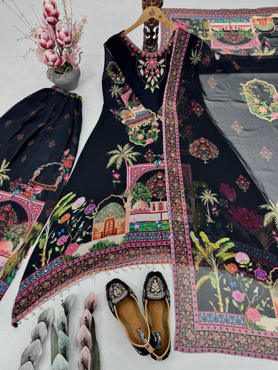 Ynf Faux Georgette Suits & Dresses Wholesale Ladies Suits Dresses Designer Suits Manufacturer