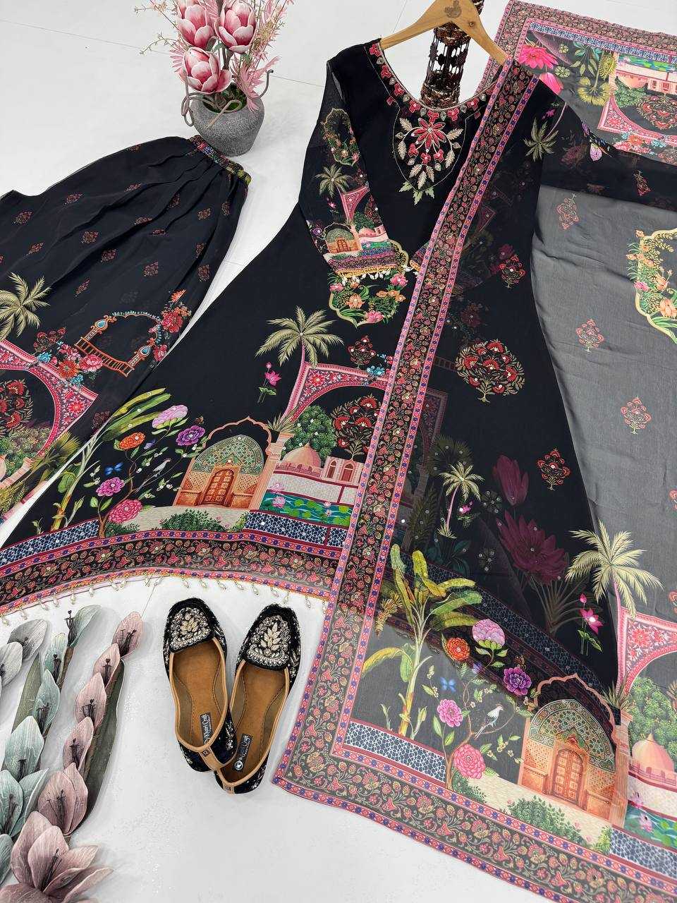 Ynf Faux Georgette Suits & Dresses Wholesale Ladies Suits Dresses Designer Suits Manufacturer