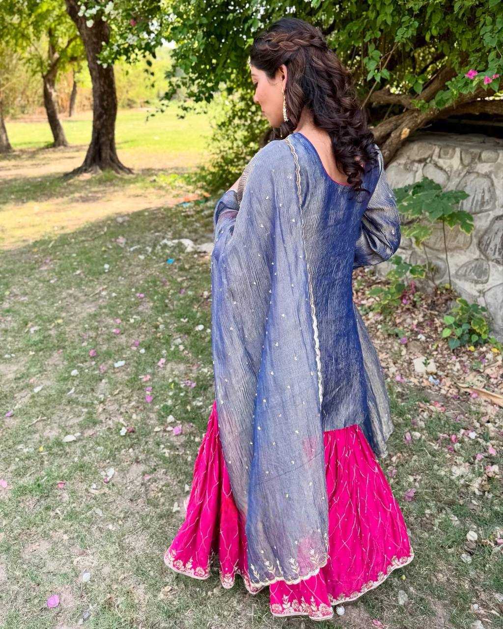 Ynf FENDY RIN110 380 Suits & Dresses Wholesale Sharara Salwar Suits Embroidery Suits Manufacturer