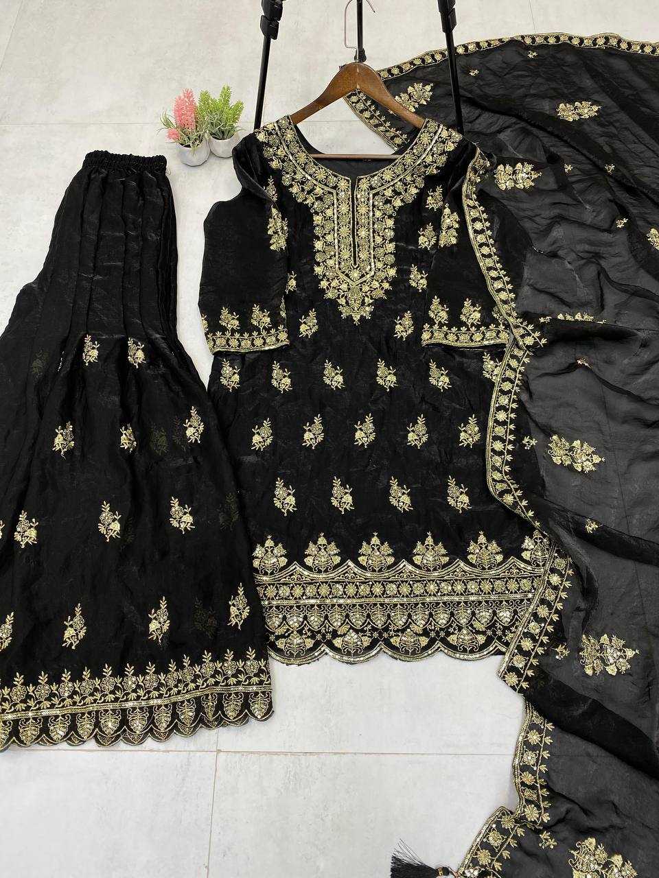 Ynf FENDY RIN141 1975 Suits & Dresses Wholesale Sharara Salwar Suits Embroidery Suits Manufacturer