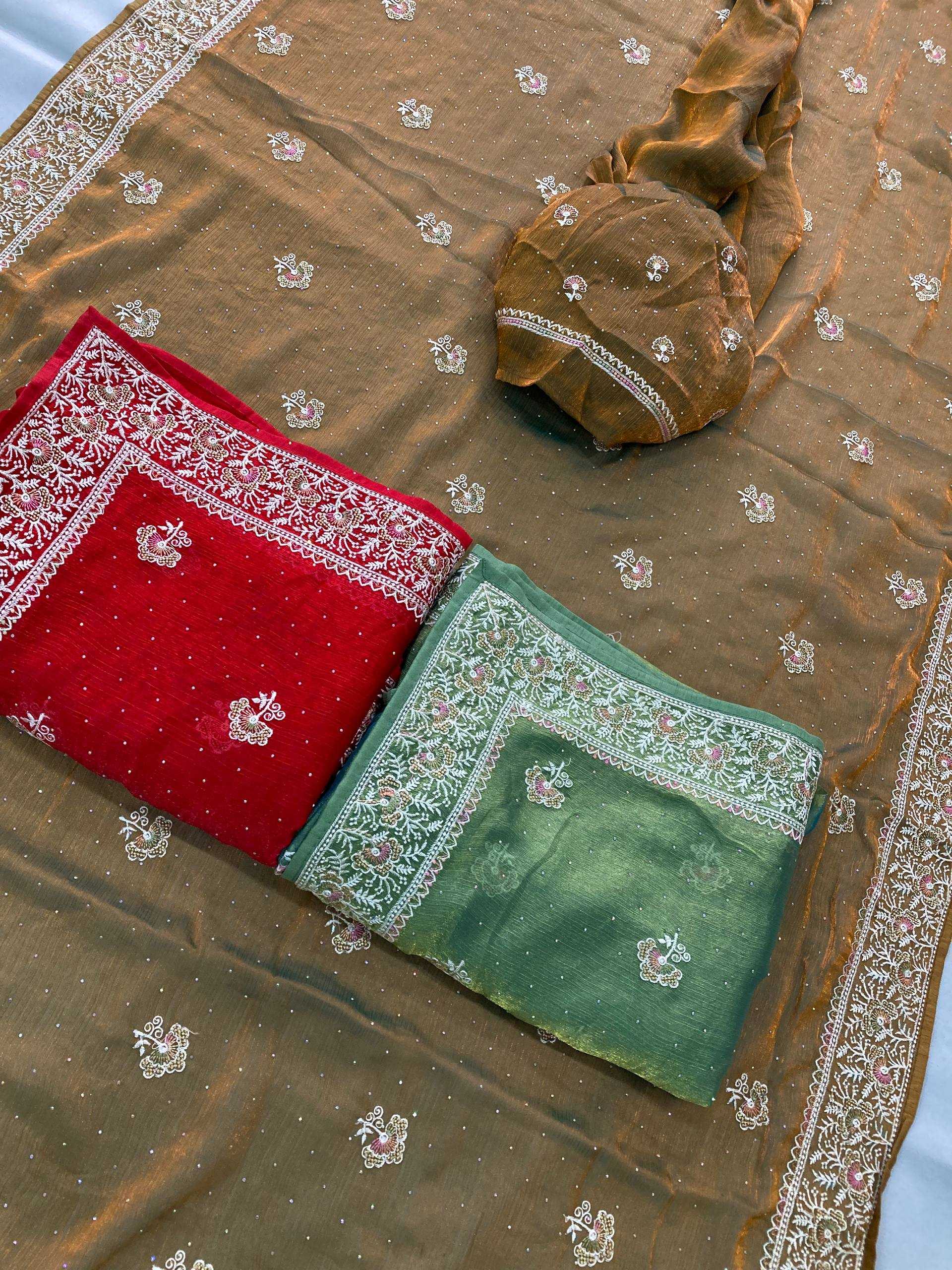 Ynf FENDY RIN188 Hammers2 Silk Sarees Wholesale Party Wear Silk Sarees Embroidered Silk Sarees Manufacturer
