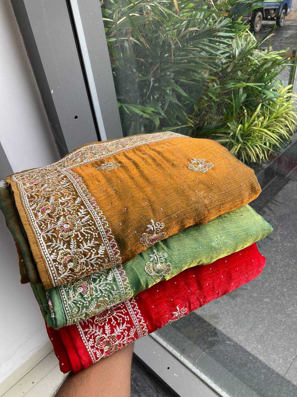 Ynf FENDY RIN188 Hammers2 Silk Sarees Wholesale Party Wear Silk Sarees Embroidered Silk Sarees Manufacturer