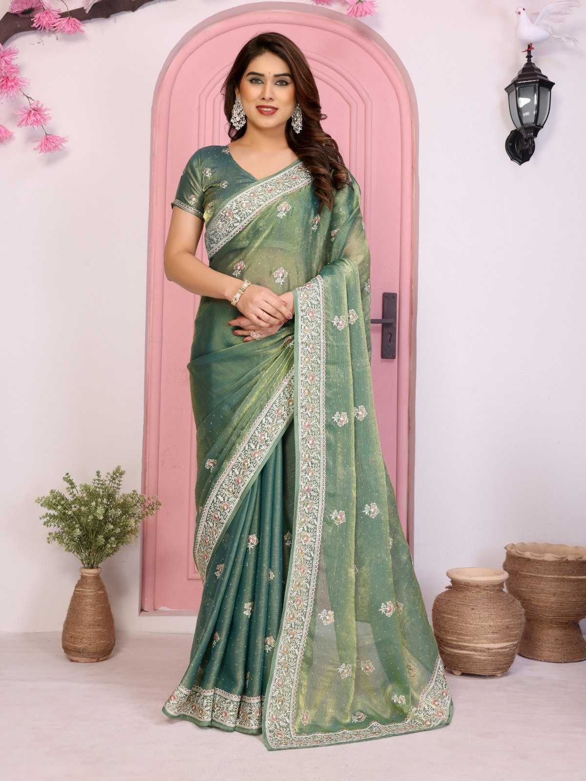 Ynf FENDY RIN188 Hammers2 Silk Sarees Wholesale Party Wear Silk Sarees Embroidered Silk Sarees Manufacturer