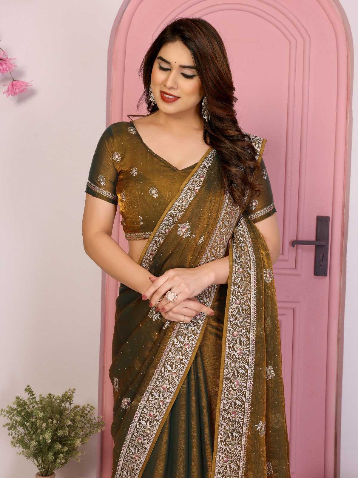 Ynf FENDY RIN188 Hammers2 Silk Sarees Wholesale Party Wear Silk Sarees Embroidered Silk Sarees Manufacturer