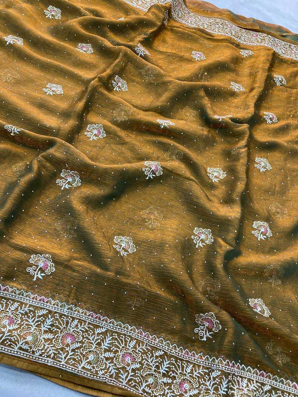 Ynf FENDY RIN188 Hammers2 Silk Sarees Wholesale Party Wear Silk Sarees Embroidered Silk Sarees Manufacturer