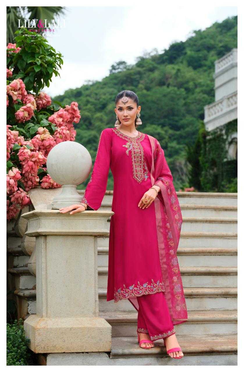 Ynf Gajji Silk RIN190 LILY & LALI-Mehzabeen Setwise Collections Wholesale Dresses & Suits Catalogs Manufacturer