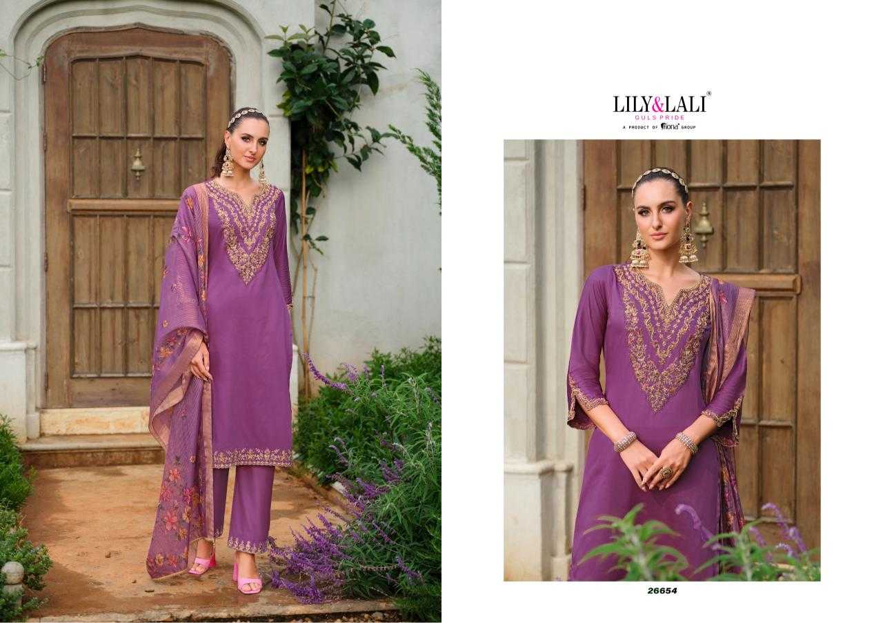 Ynf Gajji Silk RIN190 LILY & LALI-Mehzabeen Setwise Collections Wholesale Dresses & Suits Catalogs Manufacturer