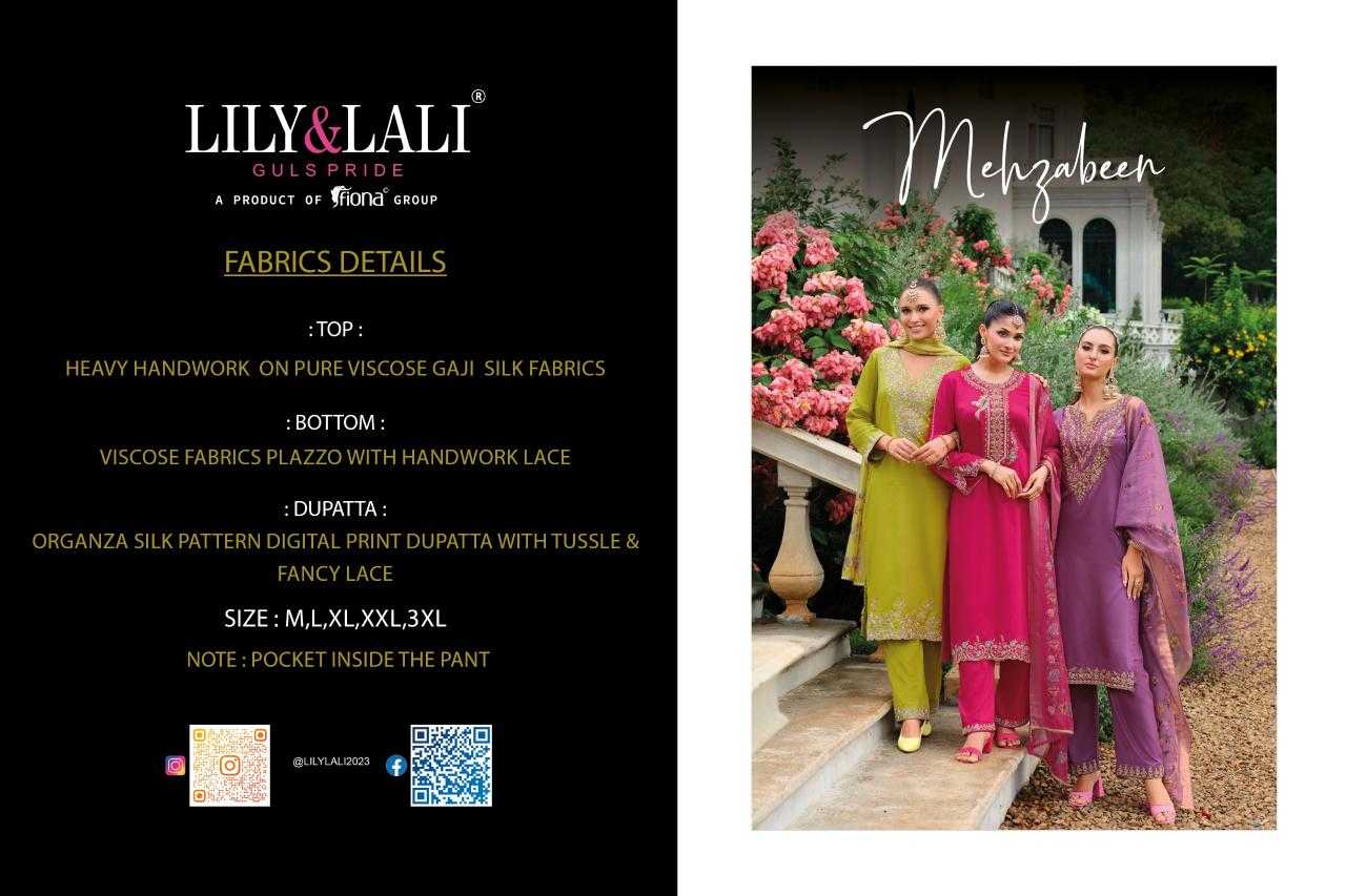 Ynf Gajji Silk RIN190 LILY & LALI-Mehzabeen Setwise Collections Wholesale Dresses & Suits Catalogs Manufacturer